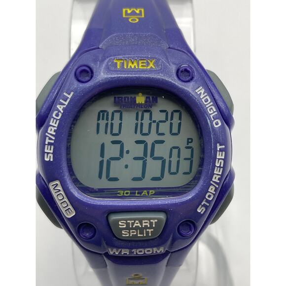 Timex Ironman Triathlon Womens Multifunction Sports Watch 34mm WR 100m Indiglo - Picture 1 of 10